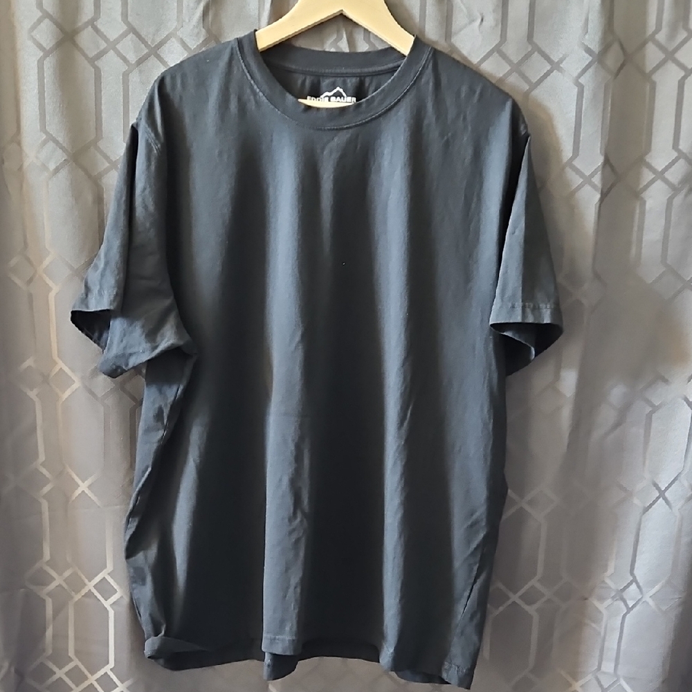 Eddie Bauer Charcoal Gray Men's Tee Size 3XL